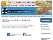 Tablet Screenshot of numismaatikko.fi